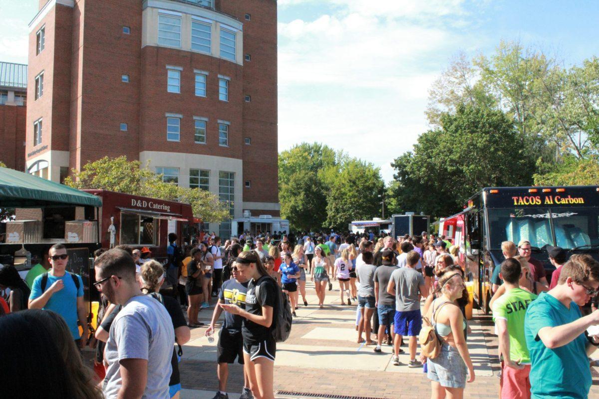 Rowan's student body out in full force for the 2nd Annual Food Truck Festival. Thanks to OSA this event brought a wide range of food to the Chamberlain Student Center. Photo Editor/Amanda Palma