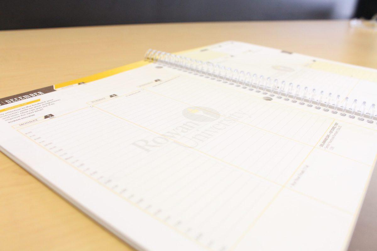 Rowan agenda planners help keep students organized. - Staff photo/Amanda Palma