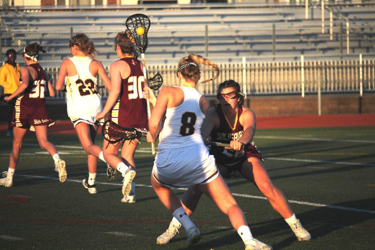 Danielle Hubbs goes by a defender in a game earlier this year. Hubbs has 15 goals this season. -File Photo