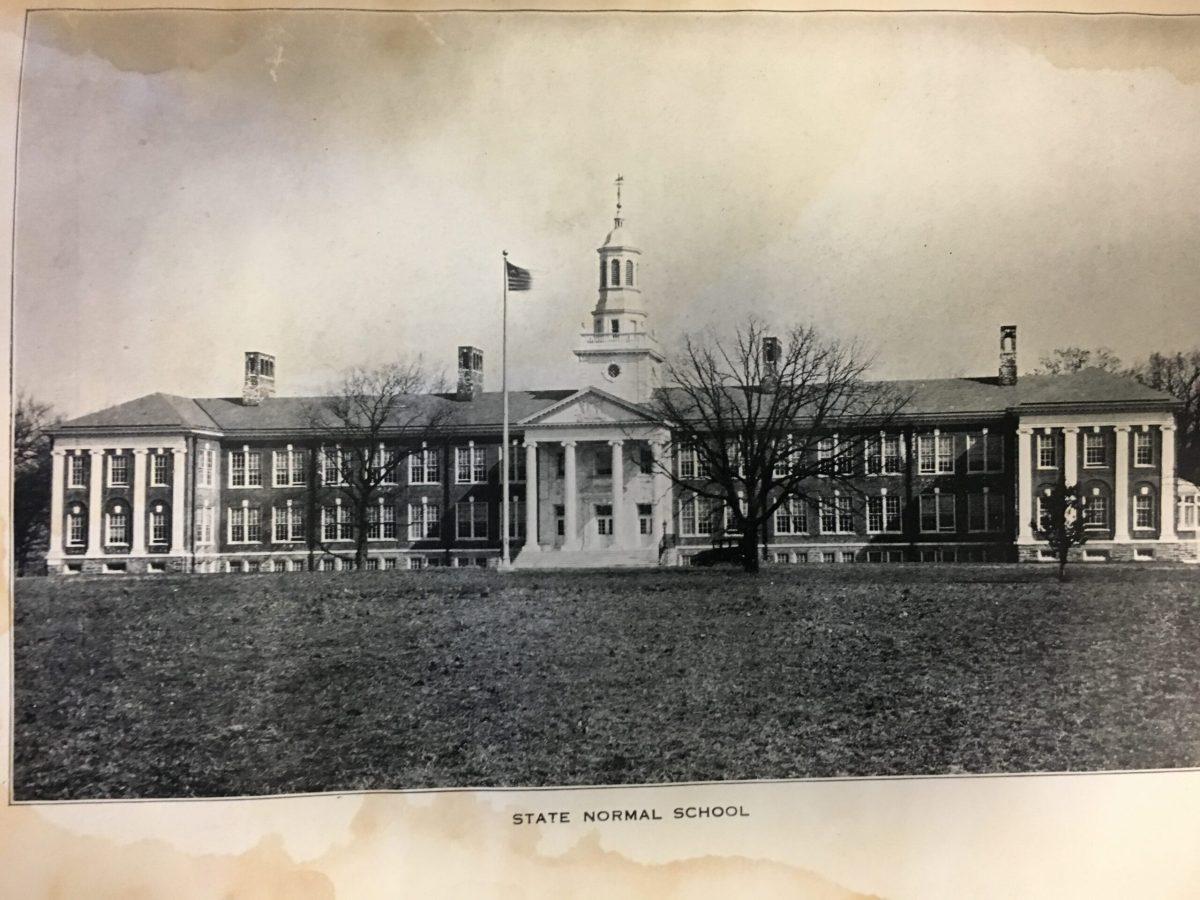 Bunce Hall when it was the Normal School, pictured in The Oak yearbook. - Photo copy by Danielle LaSassa