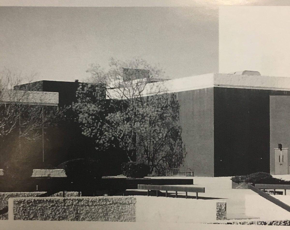 A photo of Wilson Hall, taken from Rowan's yearbook, The Image. -Staff Photo Danielle LaSassa