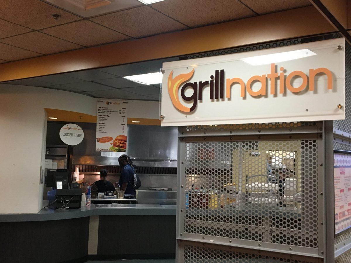 Grill Nation after a small fire broke out on Wednesday morning. -Staff Photo/ Justin Decker