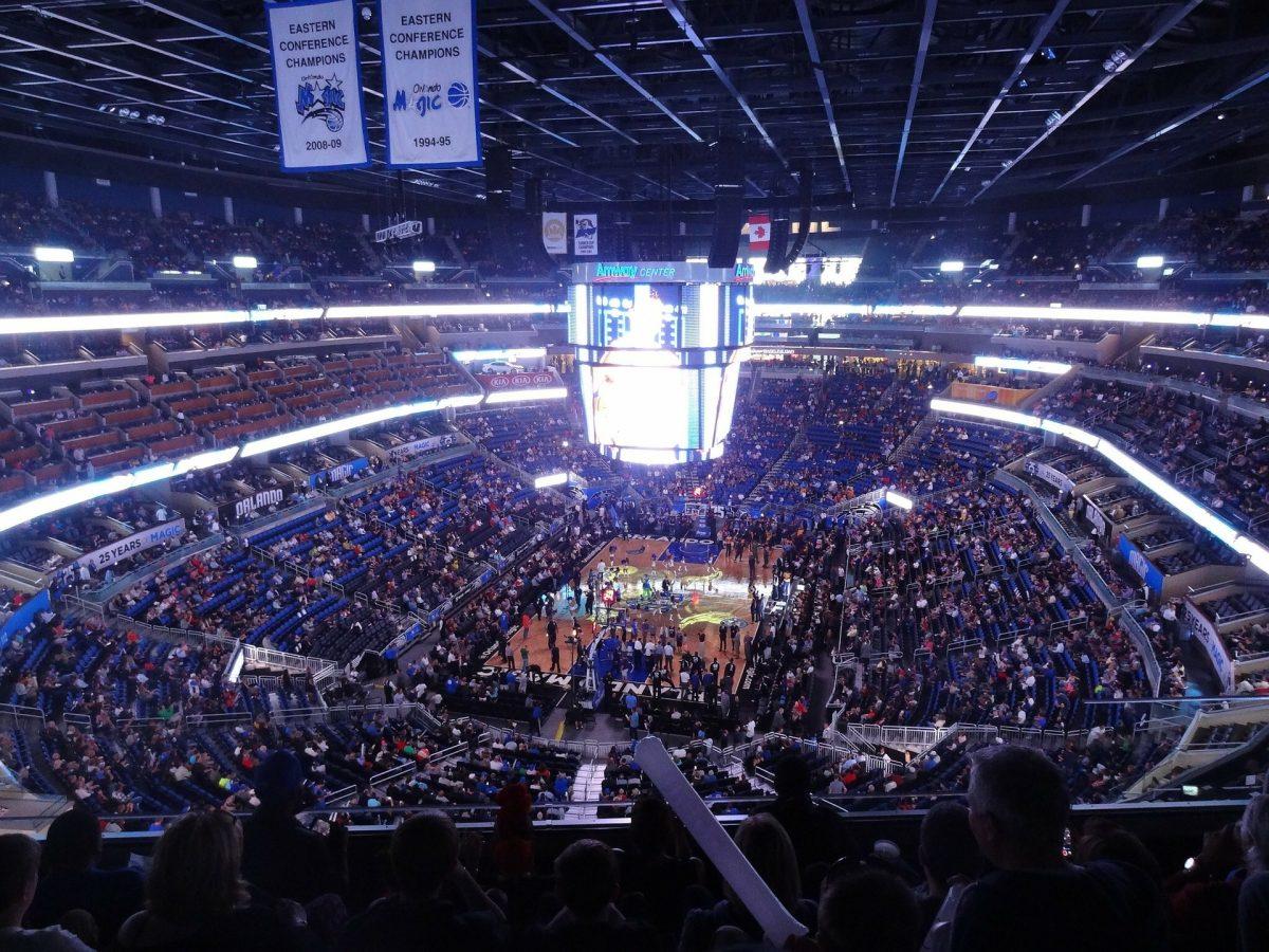 Amway Center, home of the Orlando Magic. Photo courtesy of Pixabay.com user "rochigb"