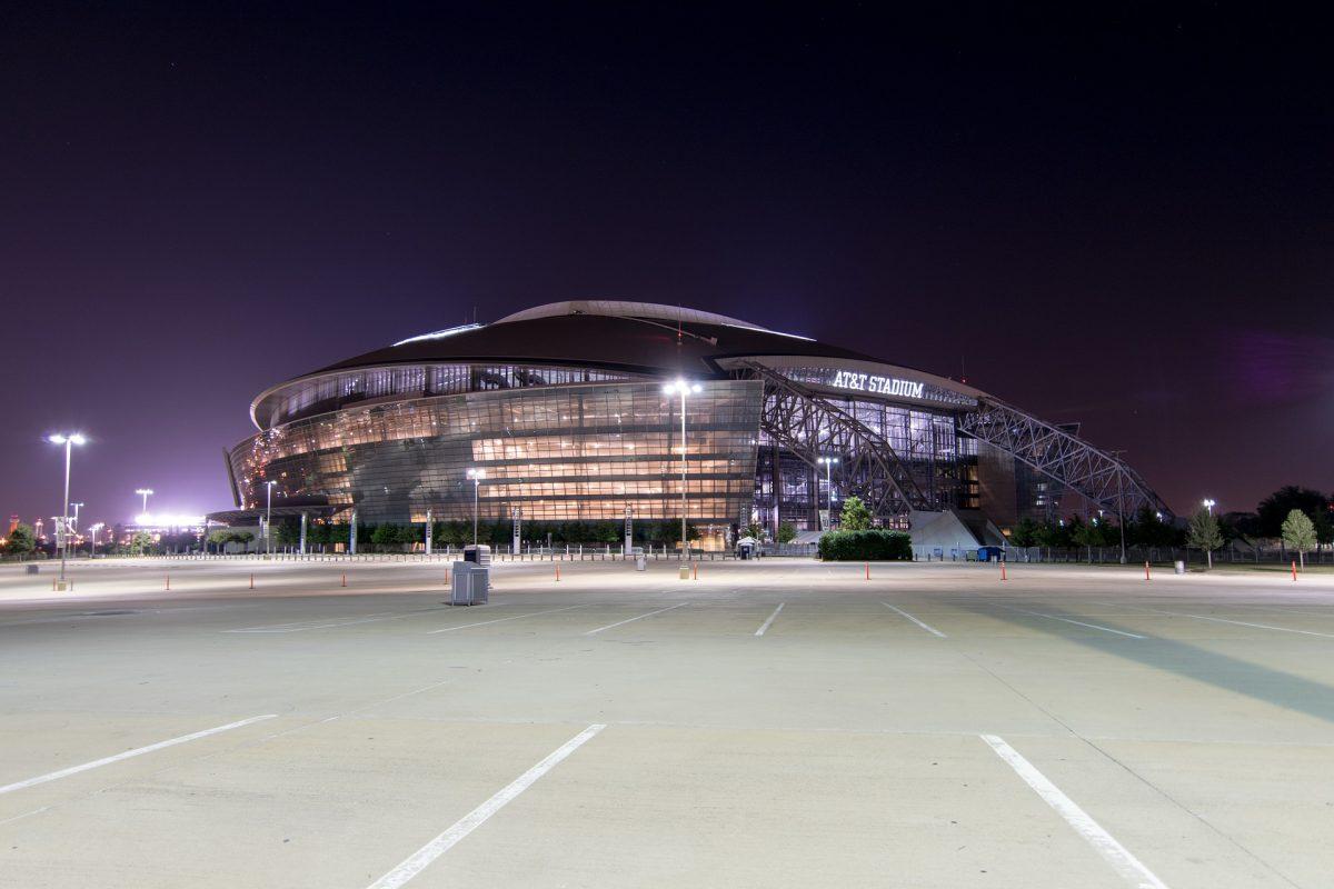 AT&T Stadium, home of the Dallas Cowboys. Ezekiel Elliott and the Cowboys host the New York Giants on Sunday Night Football. Photo courtesy of pixabay.com user "rwelborn"