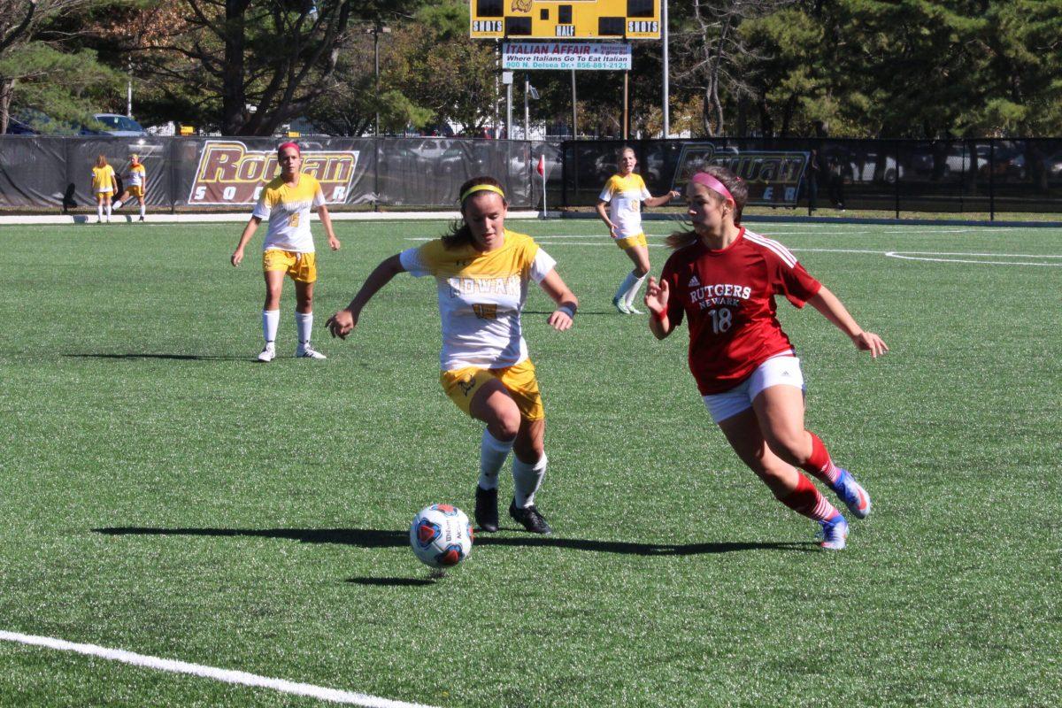 Junior defender Maddie Williscroft in a game last season against Rutgers-Newark. Williscroft has an assist on the season. Photo Editor/Amanda Palma