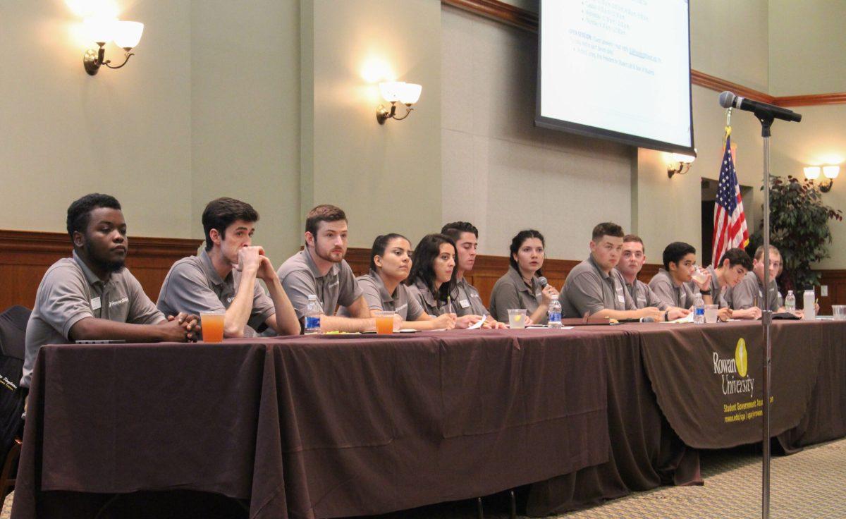 SGA Executive Board Members at a meeting on September 18th, 2017.-Staff Photo/Jaryd Leady