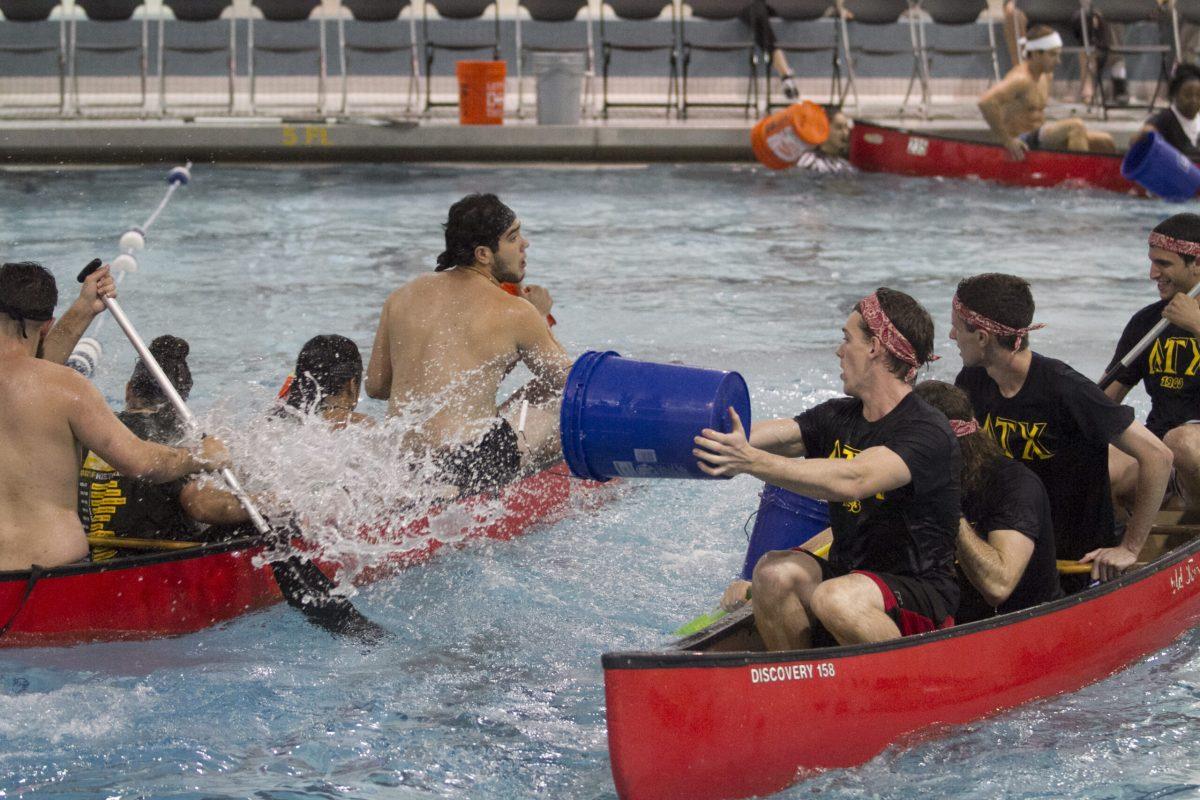 Teams compete at the 2017 Battleship competition during Homecoming. -Assistant Photo Editor Miguel Martinez