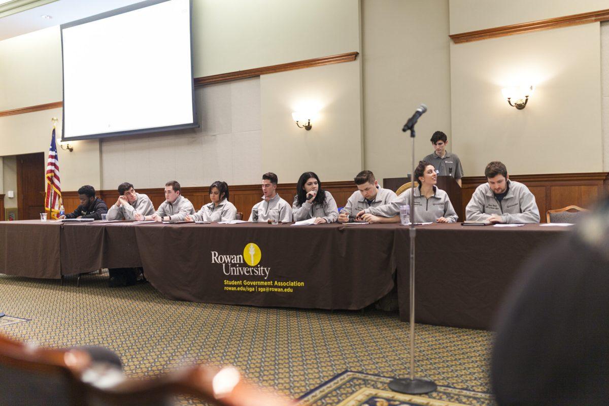 The Student Government Association executive board at a meeting on January 23rd, 2018. -Assistant Photo Editor/Miguel Martinez