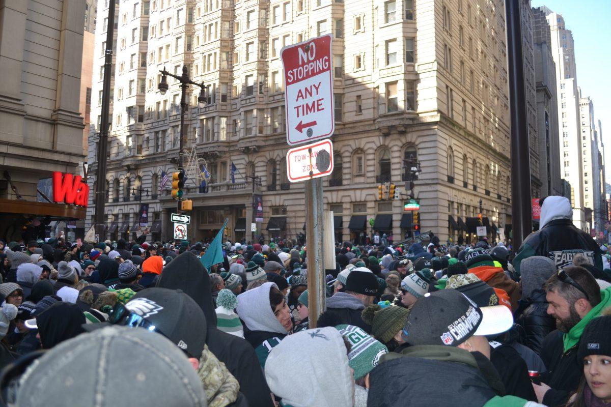 The crowd at the parade was packed together tightly. -Copy Editor/Grace Clevenger