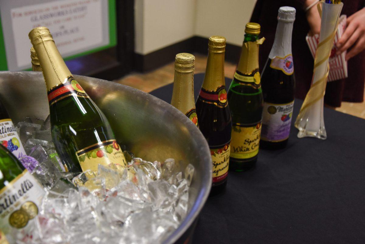 Bottles of sparkling cider for RAH at the Oscars on February 24, 2018. -Photo Editor/Nicole Mingo