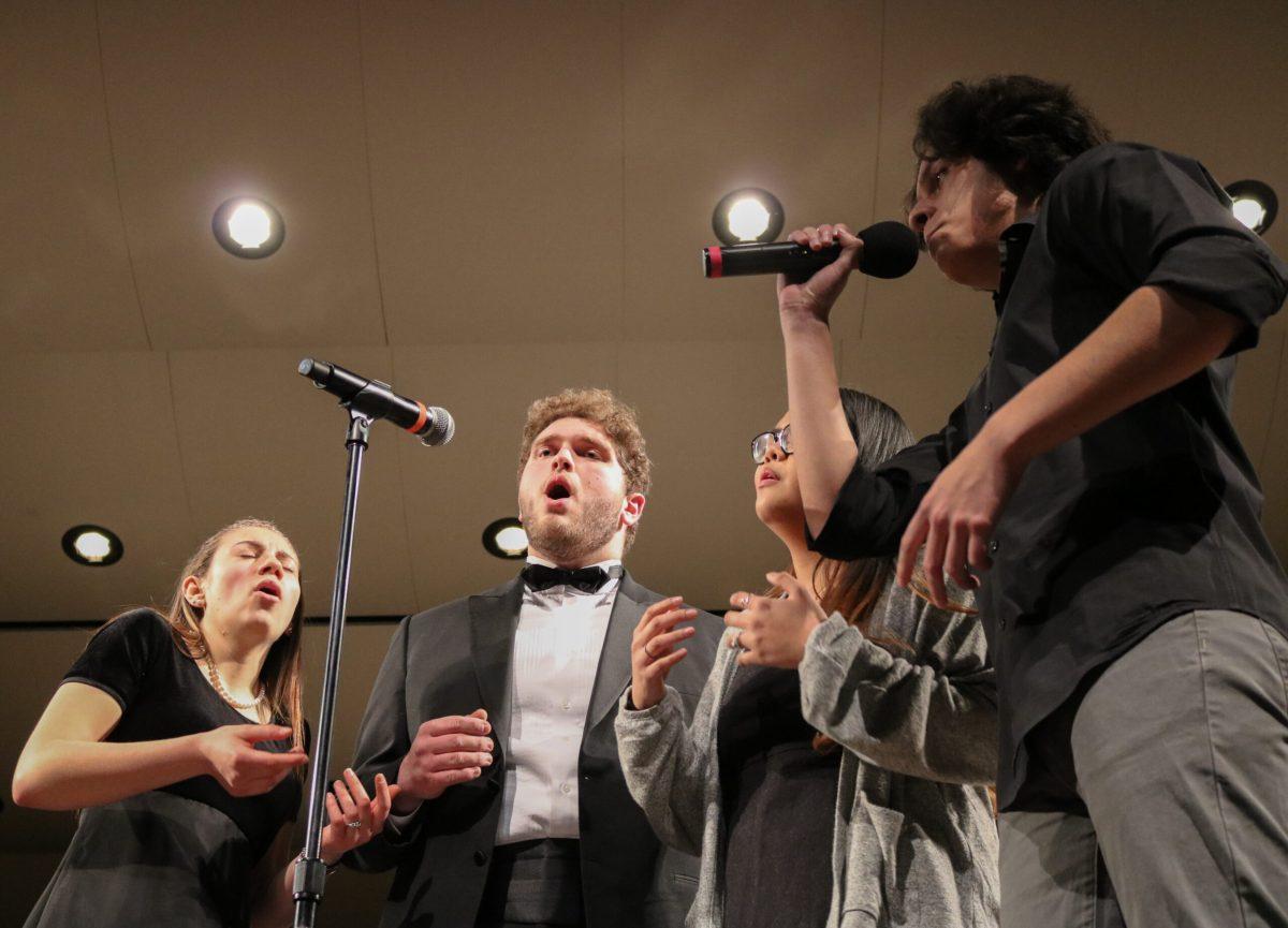 Rowan Vocals performs at "Rowan Sings" on Tuesday, March 22, 2018 in Pfleeger Concert Hall. -Staff Photo/Scott Buzby 