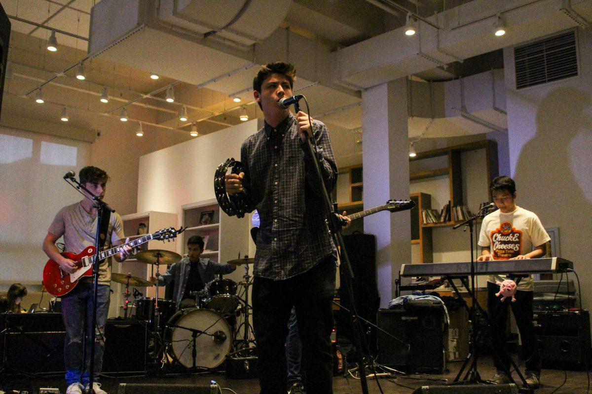 2018 Battle of the Bands winner Native Riff performs at "Live! At the Gallery" on Thursday, March 29, 2018 at the Rowan Art Gallery. -Photo Editor/Amanda Palma