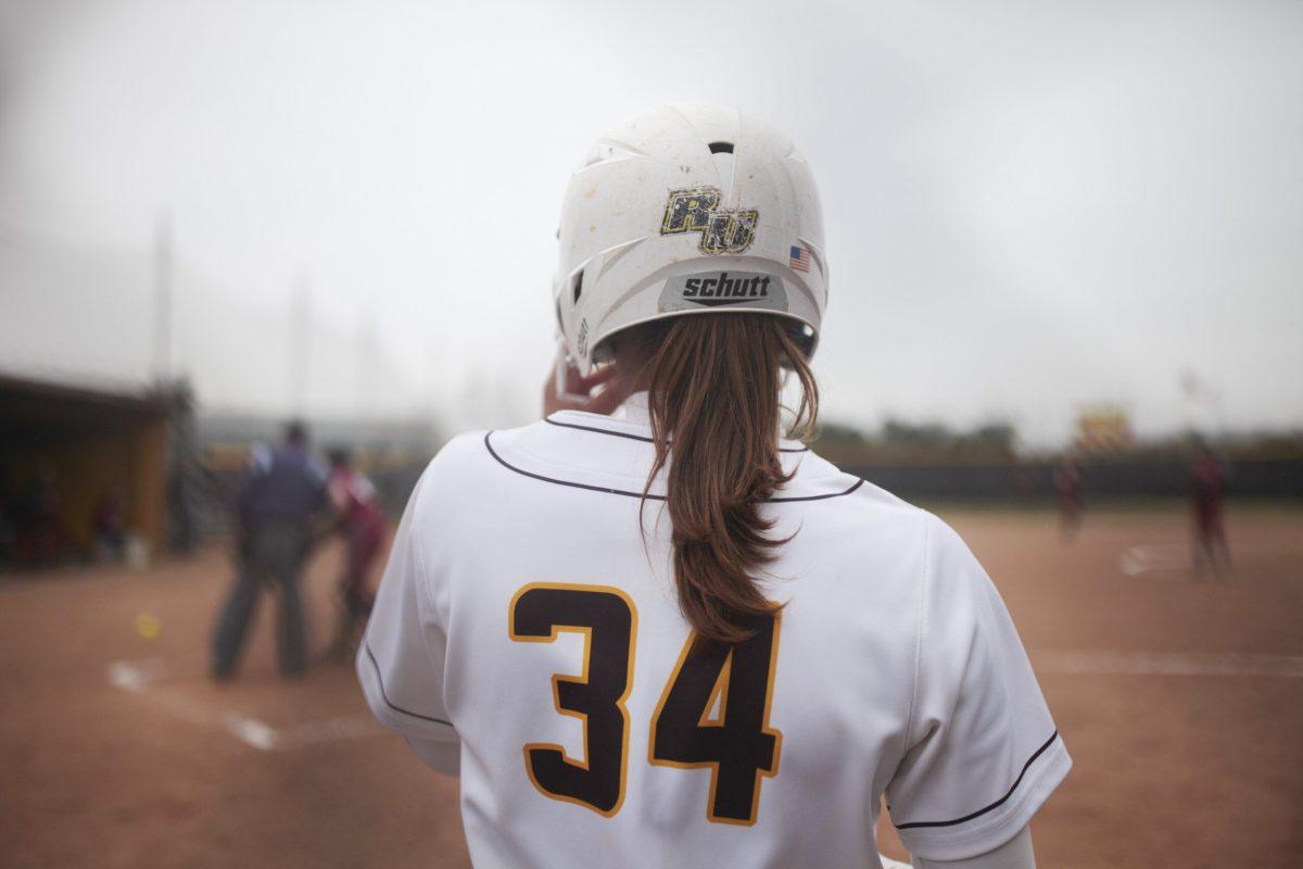 Freshman infielder Sonia Sharma looks onto the field  before a game against MIT in March. Sharma has a .318 batting average this season. Assistant Photo Editor/Miguel Martinez