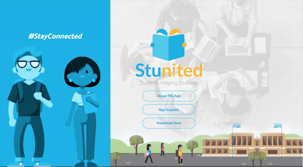 The Stunited app brings students together for tutoring services. -Photo courtesy of John Rhondi