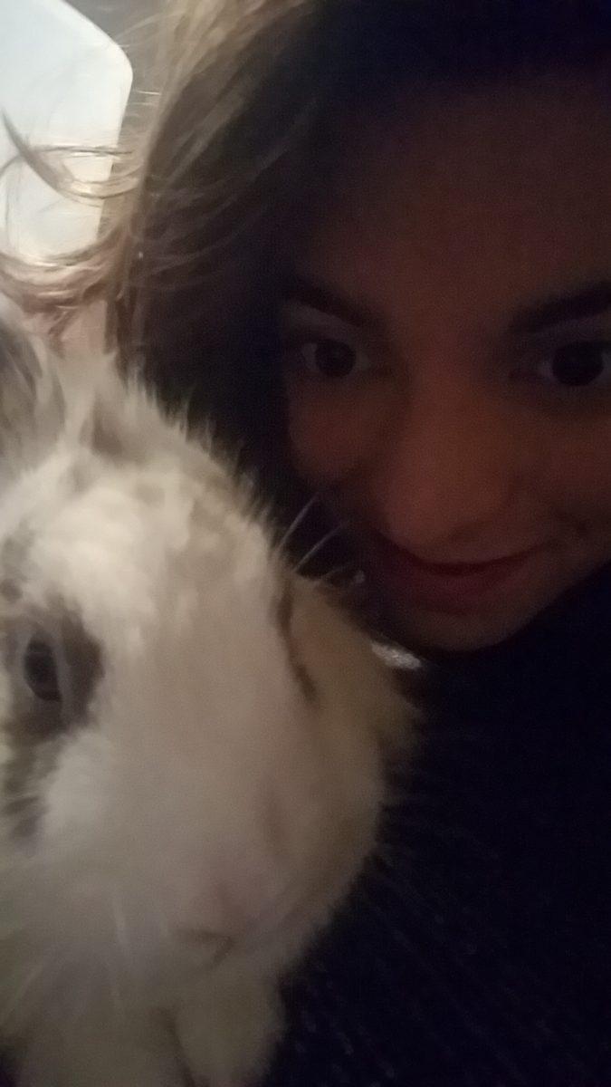 Amanda Palma with her rabbit, Mimi. -Courtesy of Amanda Palma