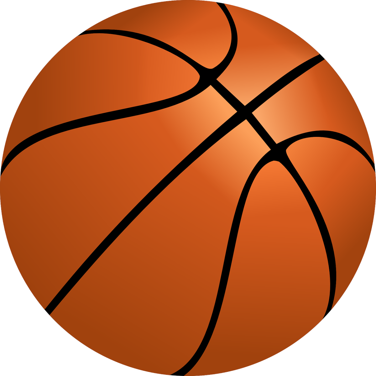 A photo of a basketball. Photo courtesy of pixabay.com user "OpenClipart-Vectors / 27442 images"