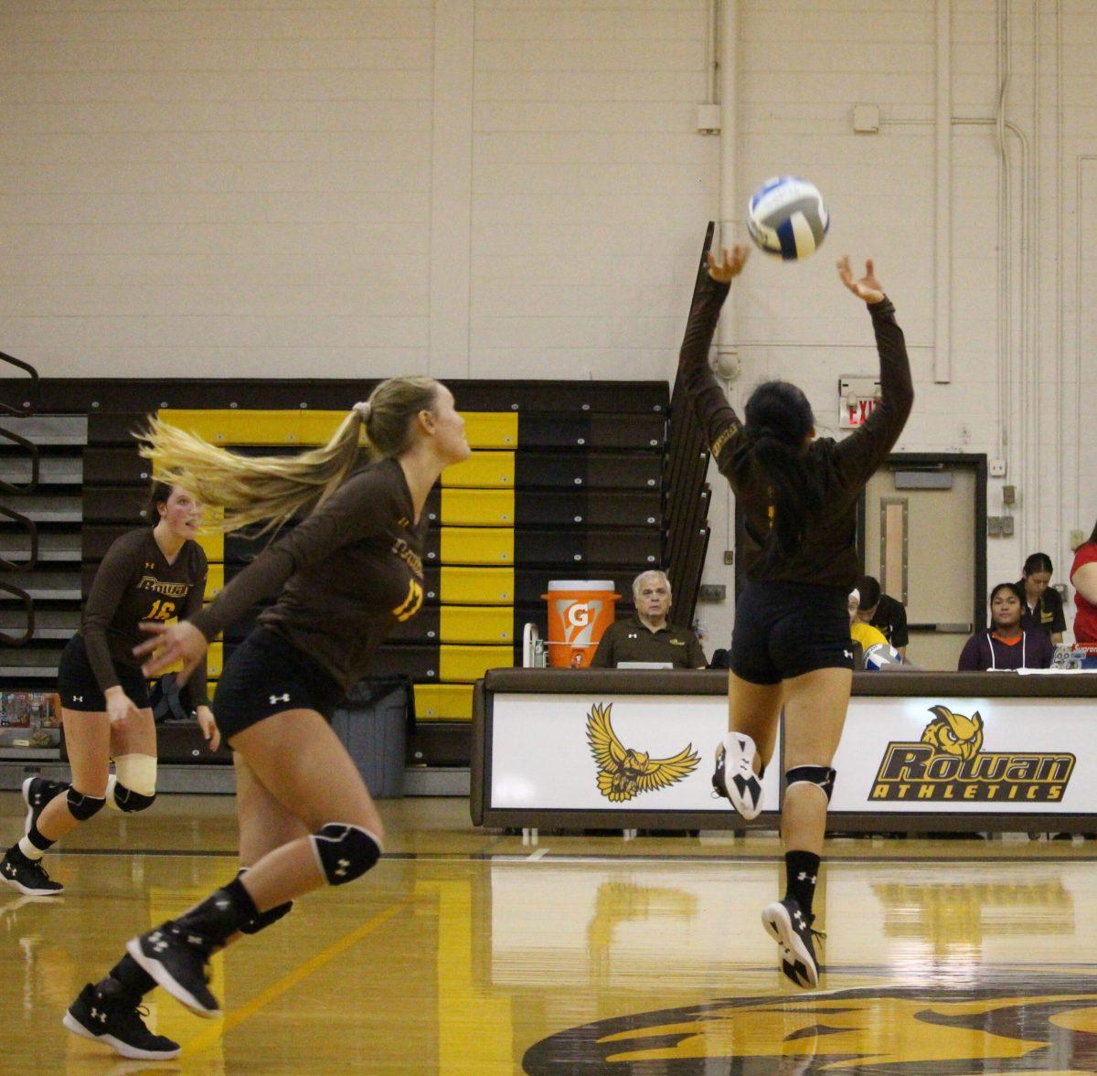 Rowan Women's volleyball plays Lebanon Vallley College in the first match of the Profs Tri-Match, on Saturday, September 22, 2018. Multimedia Editor/Jaryd Leady