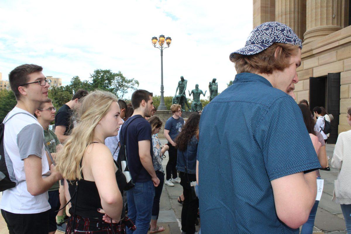 Honors students stand outside of the Philadelphia Art Museum. - Arts & Entertainment Editor/Tara Lonsdorf