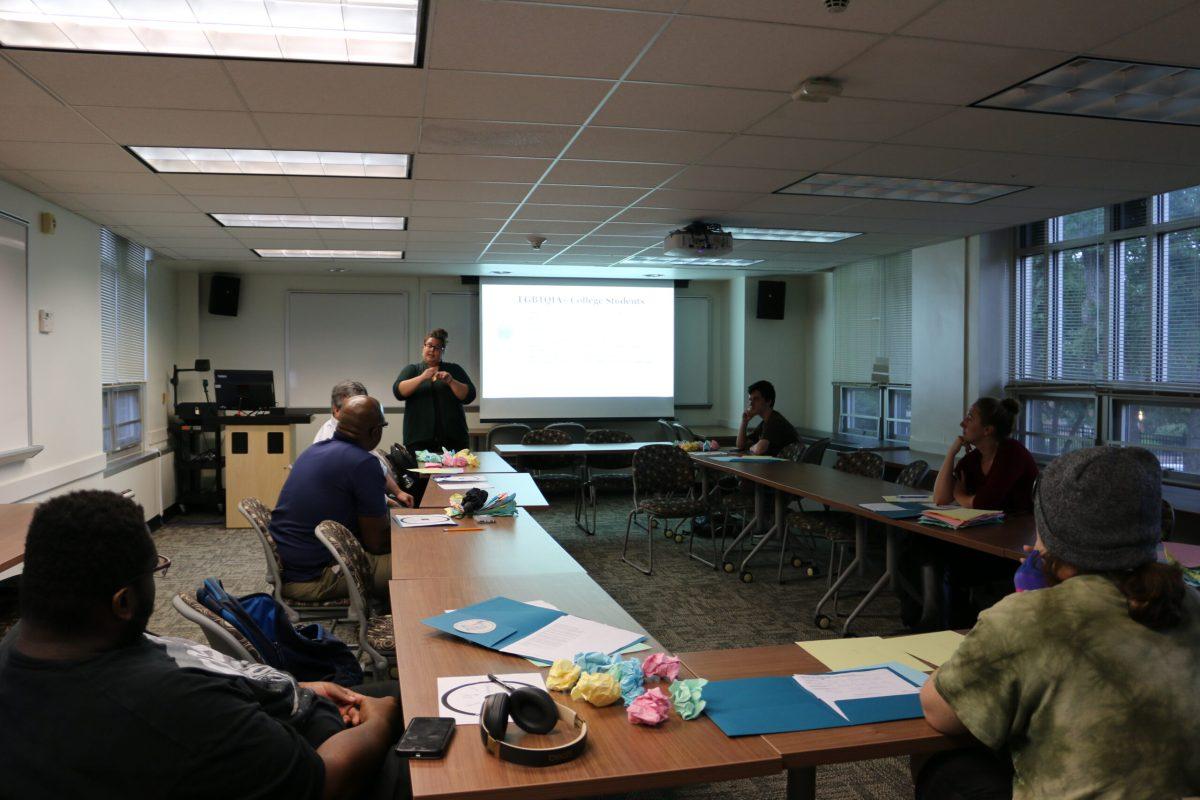 Participants take part in the Offic of Social Justice Safe Zone Training. Staff Writer / Alexander Heller