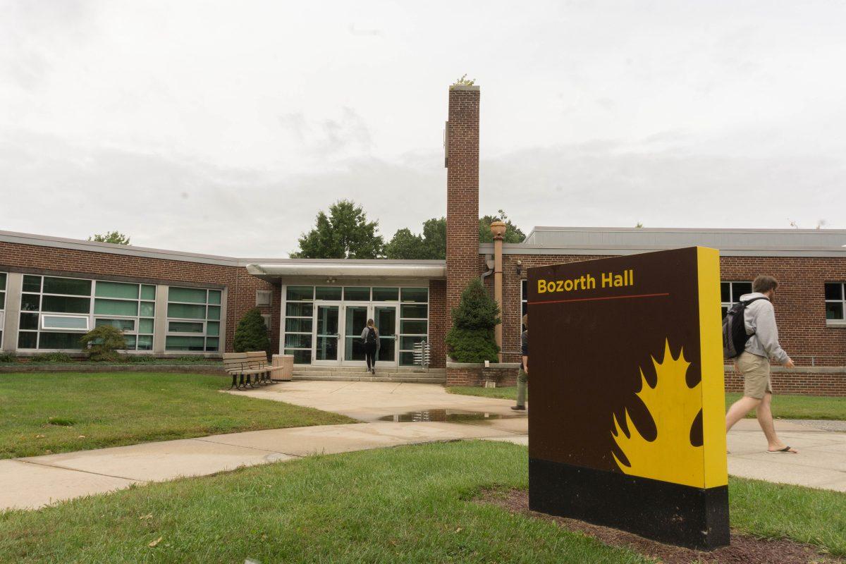 Students walk to and from Bozorth Hall on Rowan University's campus. Photo Courtesy/ Cole Ditzel