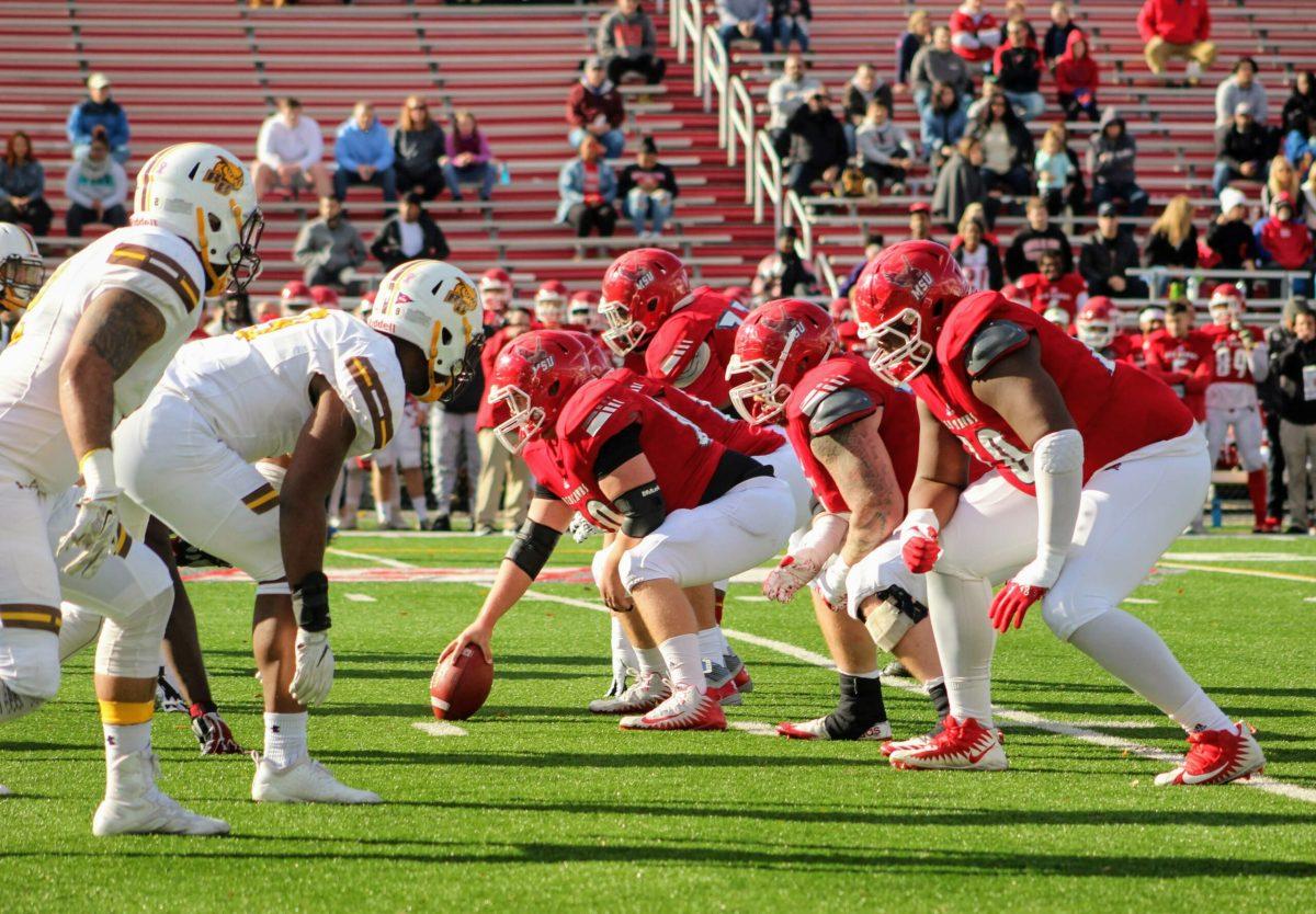 Montclair State University and Rowan University battle in a New Jersey Athletic Conference matchup on Saturday, November 3. Photo courtesy of The Montclairion staff member Ben Caplan. 