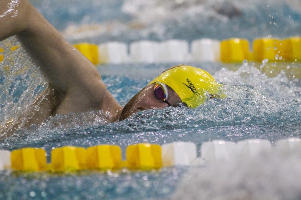 Rowan men's swimming goes against William Paterson University on Friday. They won the contest 159-66. Multimedia Editor/Miguel Martinez