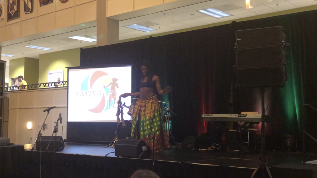 Rowan After Hours hosted a Black History Month celebration in partnership with African Student Association in 2019. This event highlighted black culture through song and dance, such as this performance by Tajeva. - Features Editor / Kalie VanDewater