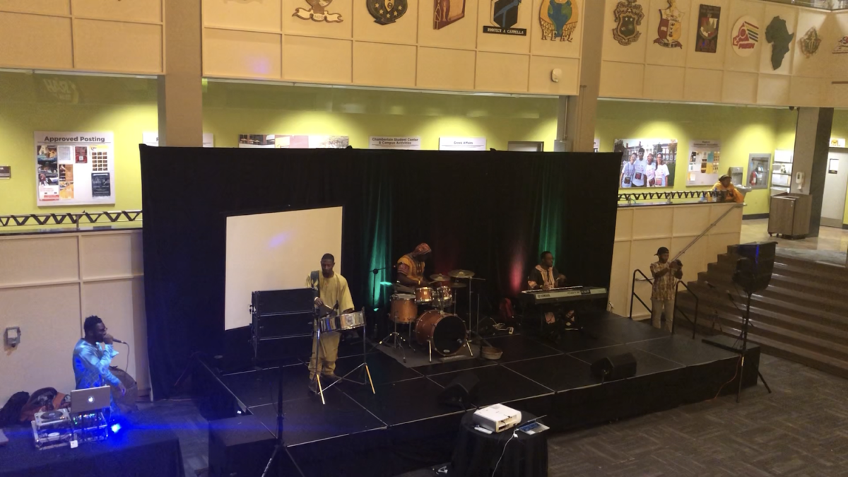 The Rutgers based band, Young Picasso performed  Thursday, Feb. 7th at Rowan After Hours Black history month celebration. -Photo courtesy of Kalie VanDewater