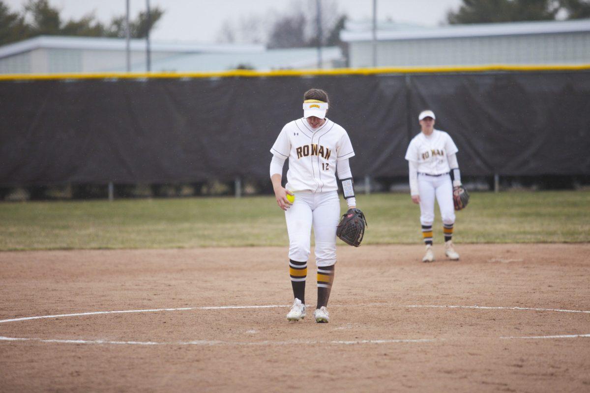 Junior pitcher Jesse DeDomenico stands on the mound during a game last year. DeDomenico threw a rare no-hitter in Rowan's 1-0 loss to Randolph-Macon College on Friday. Multimedia Editor/Miguel Martinez