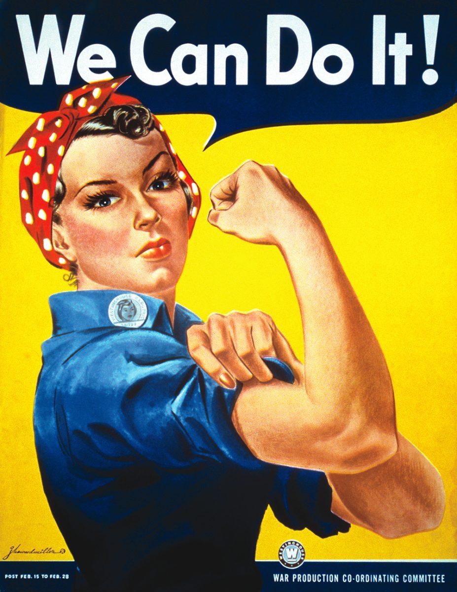 Stock image of Rosie the Riveter. -Photo courtesy of The Smithsonian.