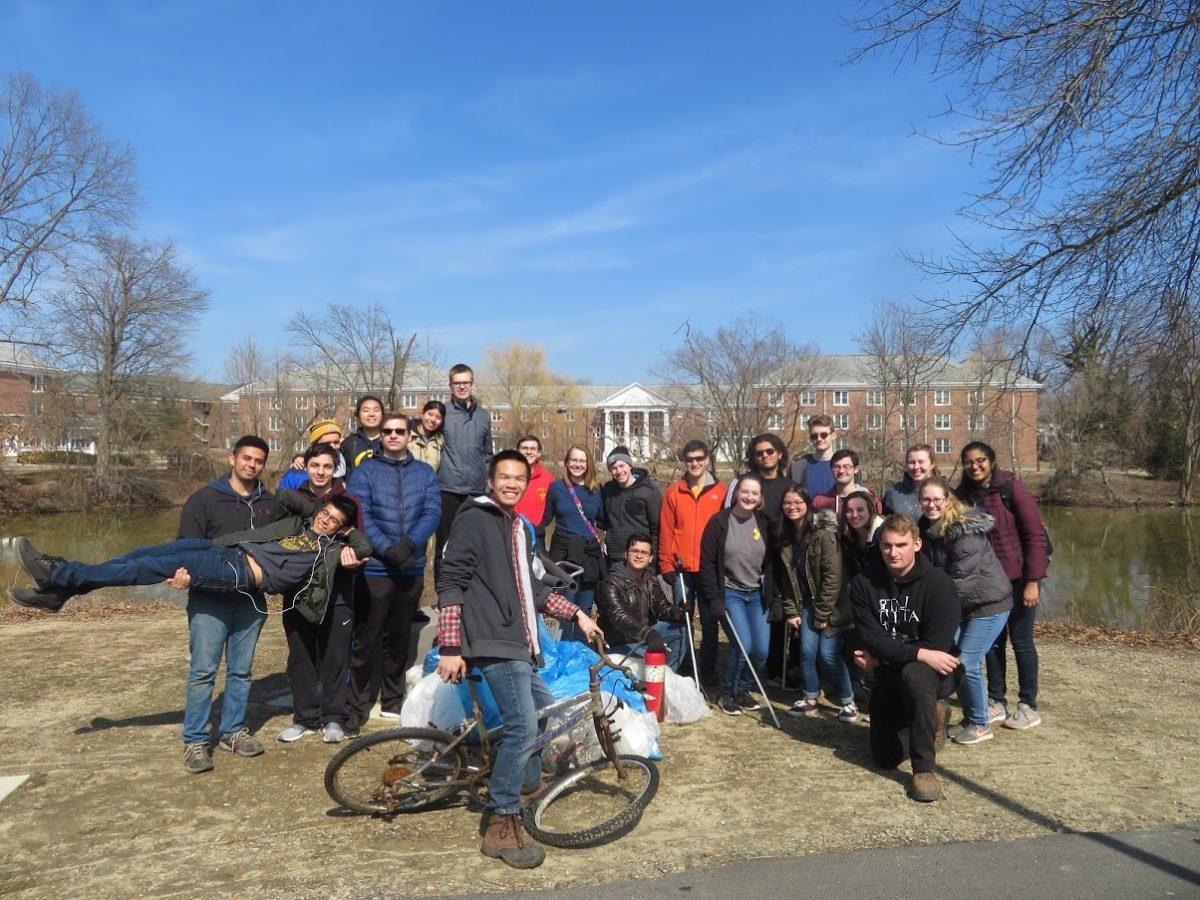 Rowan University campus clean up happened last Saturday, March 9th. -Staff Writer/Kalie VanDewater