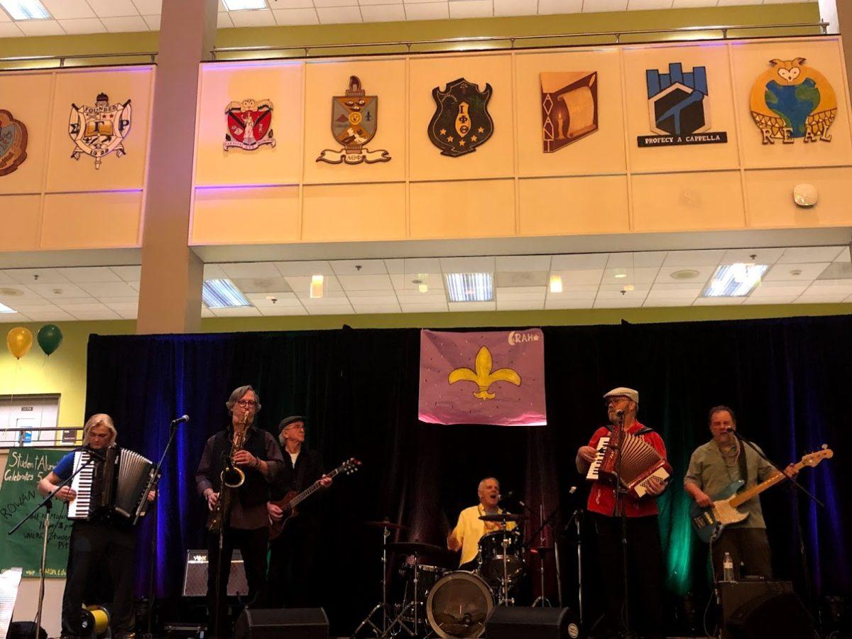 Senior music major Steve Solkela performing with Zydeco-a-go-go -Staff Writer/Kalie VanDewater