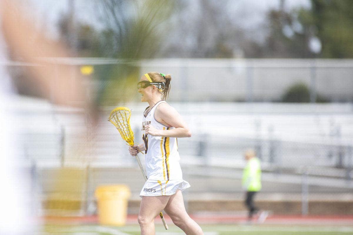 Senior Captain Taylor Gretz in a game against Cabrini College earlier this year. Multimedia Editor/Miguel Martinez