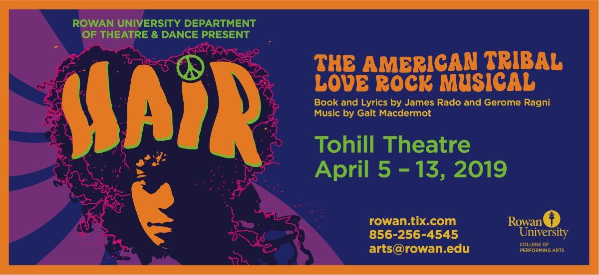 "Hair" showed from April 5-13 in the Tohill Theatre. - Image by Rowan University Dept of Music and Dance