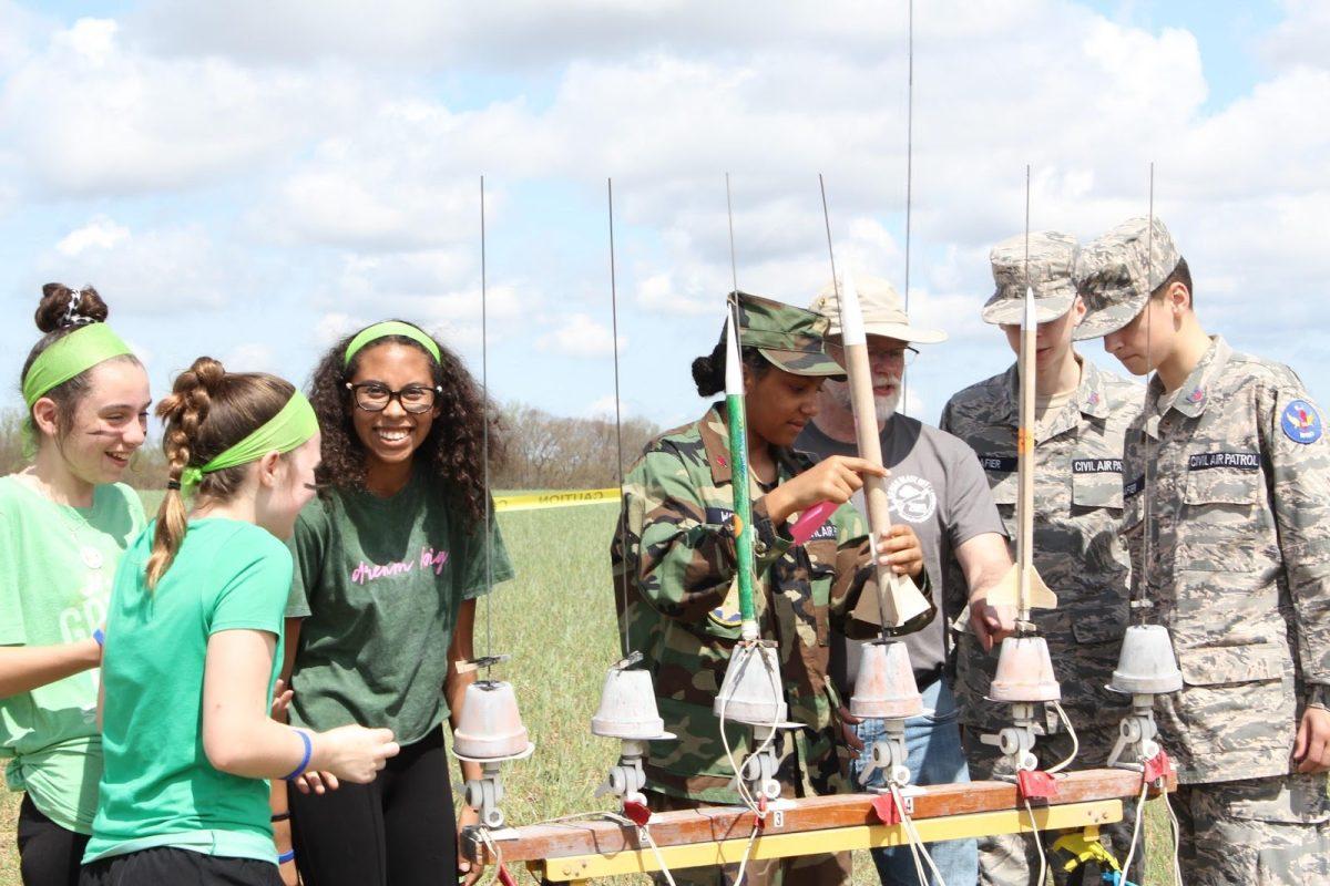 Participants of the fourth annual Rowan Blast Off rocketry competition at the South Jersey Technology Park. Staff Writer /  Kailey Bertelson.