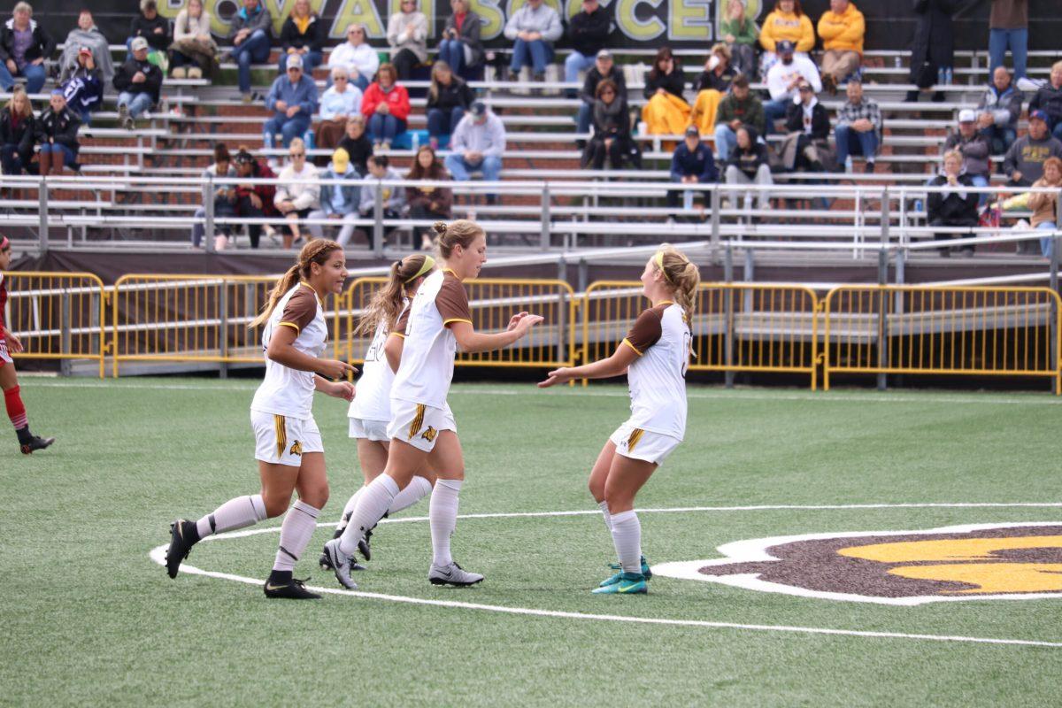 Rowan women's soccer team beats Rutgers-Newark 4-1, in an important NJAC matchup on Saturday, Oct. 13, 2018. Photo/ Jaryd Leady