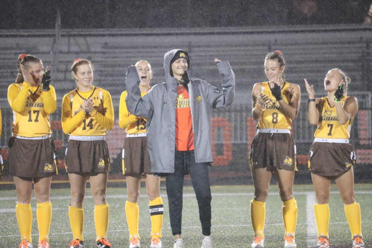 Molly Gorczyca is introduced on "Molly's Detour" night. Photo / Multimedia Editor Dyone Payne.