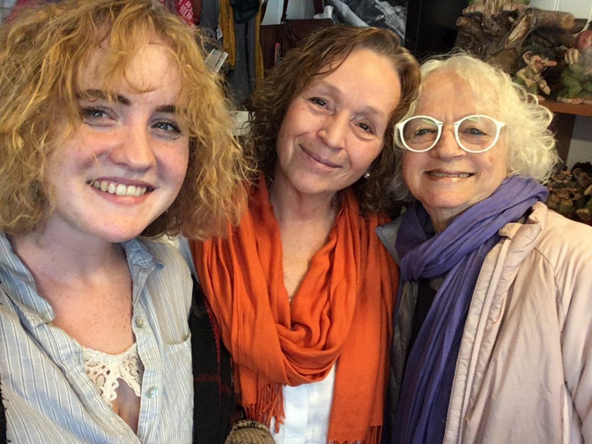 Adelaide Achterberg takes a picture with distant relative, Bjørg, and her Nana. Achterberg and her grandmother looked for family in Norway before her study abroad program in Greece began and came across Bjørg and several others. - Staff Writer / Adelaide Achterberg