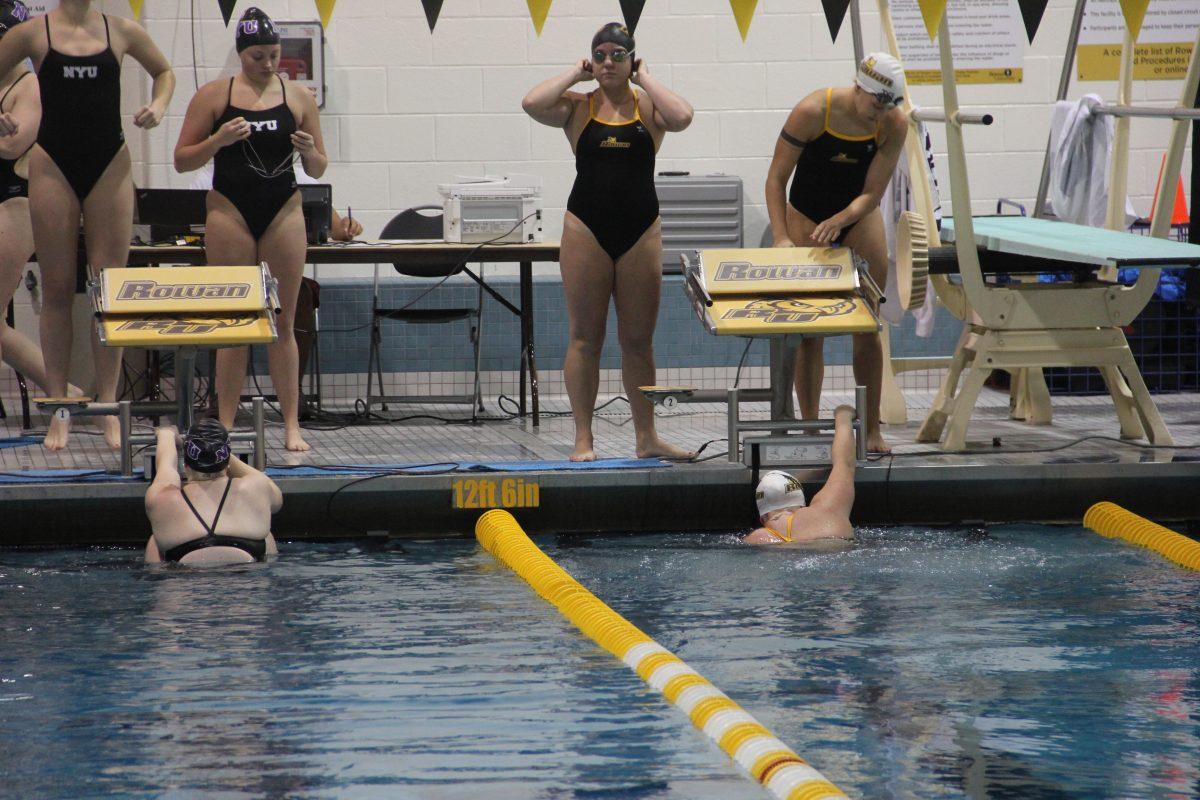 Before an event during a meet earlier this season. Photo/ Harlan Drakes.