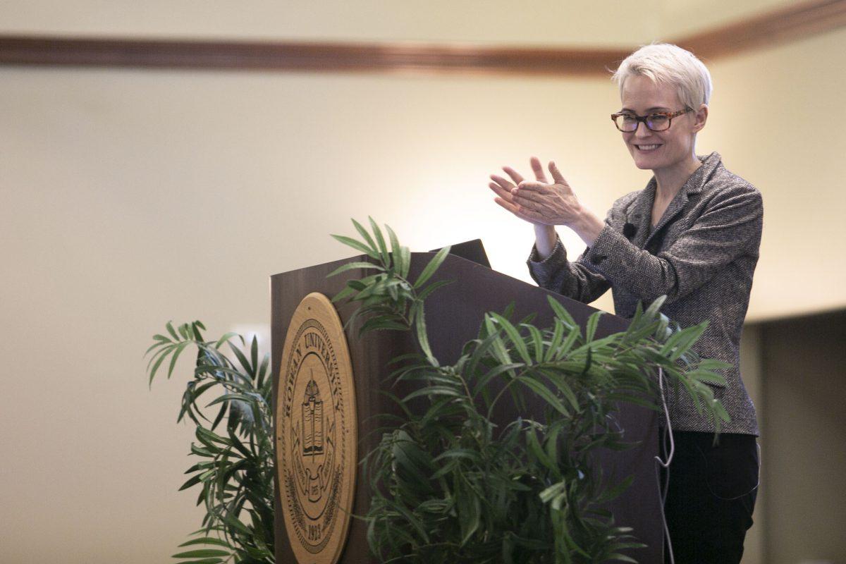 Miranda Massie is the founder and director of the Climate Museum in New York City. Massie came to Rowan and gave a presentation entitled "No Time to Waste: What We Need to do for Sustainability and Climate Progress." - Editor-in-Chief / Miguel Martinez