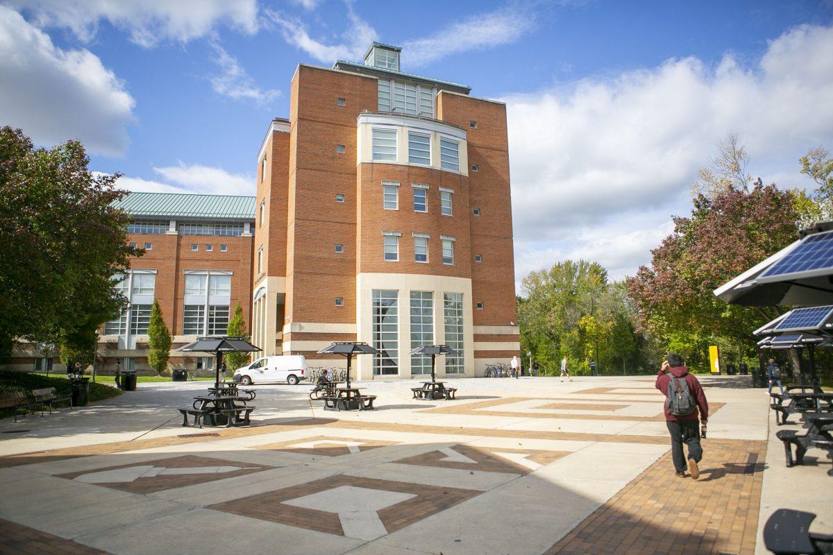 Rowan University's back patio - Editor-in-Chief / Miguel Martinez 