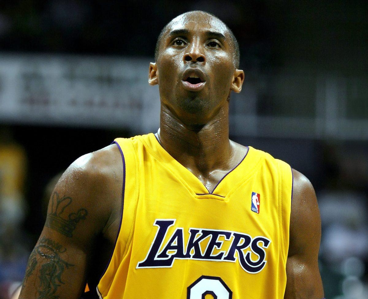 Kobe Bryant, Lakers shooting guard, stands ready to shoot a free throw during a 2005 pre-season game against the Golden State Warriors. Bryant along with eight others were the victims of a fatal helicopter crash early Sunday morning. Joseph A. Lee/ Wikimedia Commons.