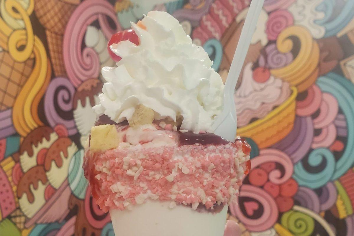 Lucys Creamerie on West High Street has outrageous sundaes - and they're kinda awesome. - Managing Editor / Tara Lonsdorf