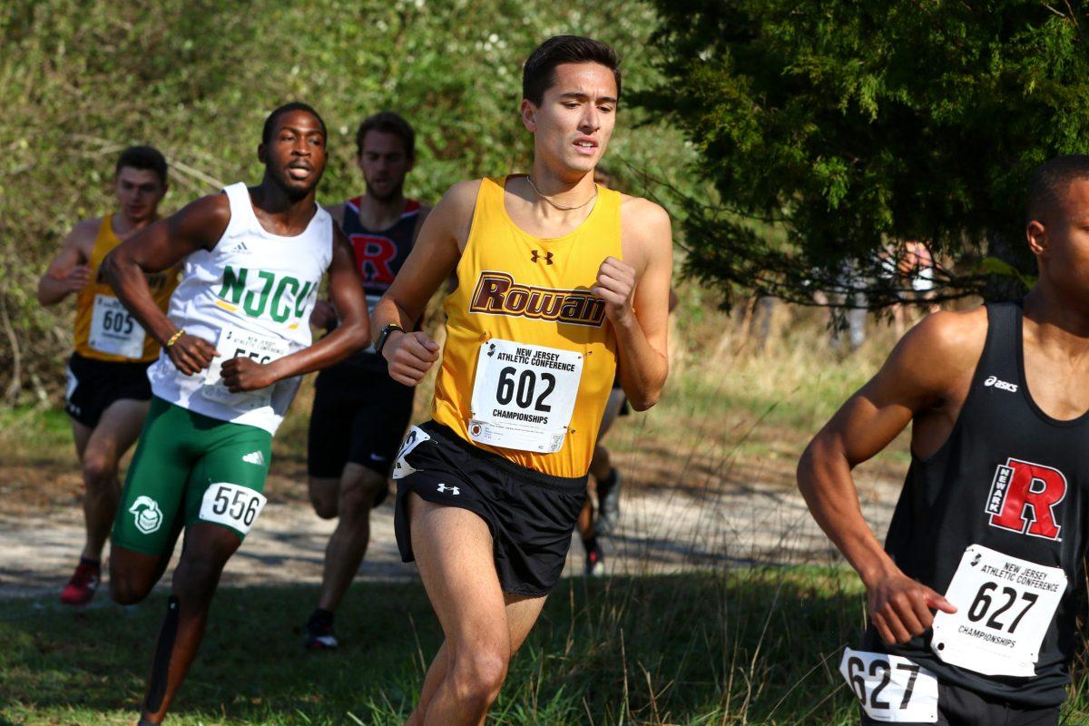 Anthony Raisley runs during a cross country meet. - Photo via Rowan Athletics 