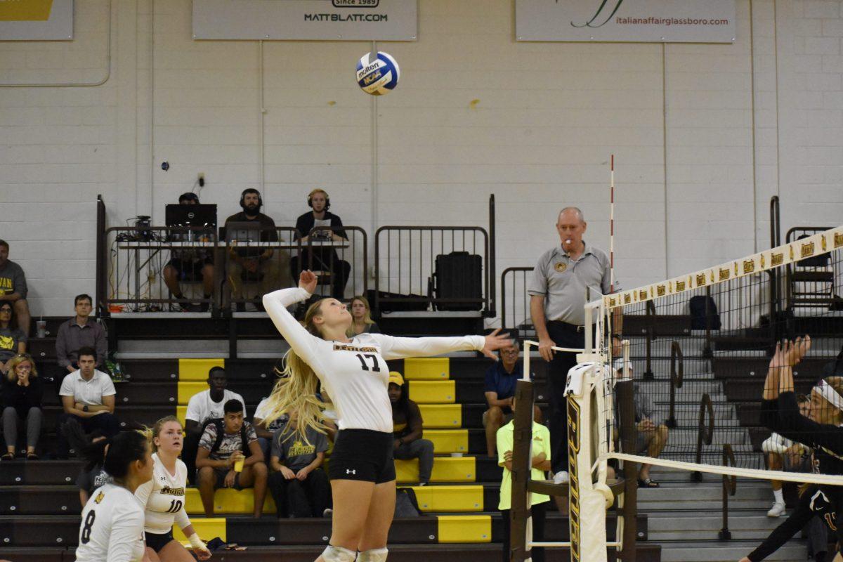 Lauren Horbacewicz goes for a kill during a game last season. Horbacewicz was named one of the team's captains this season. - File Photo / Christian Browne 