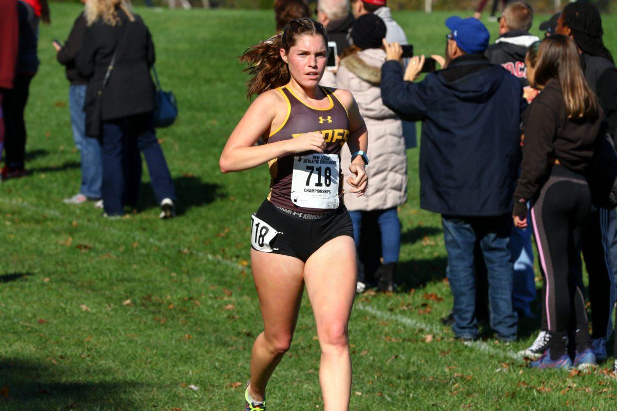 Keller Bean at a cross country meet. Bean has been selected as this year's NJAIAW Rowan's Woman of the Year. - Photo / Rowan Athletics 