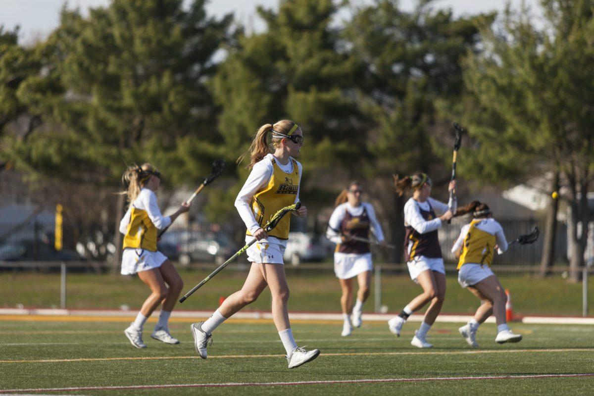 Rowan Lacrosse practicing before a game in 2019. - File Photo / Miguel Martinez 