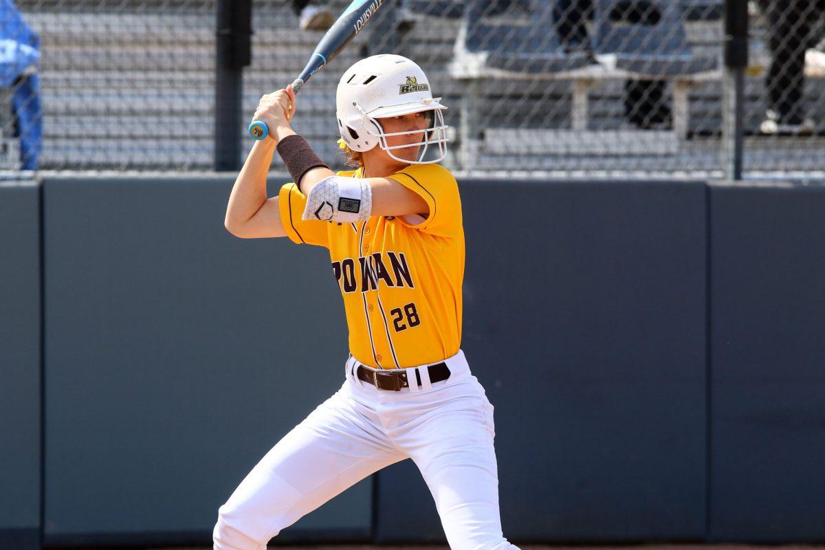 Softball's Morgan Zane up to bat during a game. Zane is going into her third season at Rowan. - Photo via Rowan Athletics 