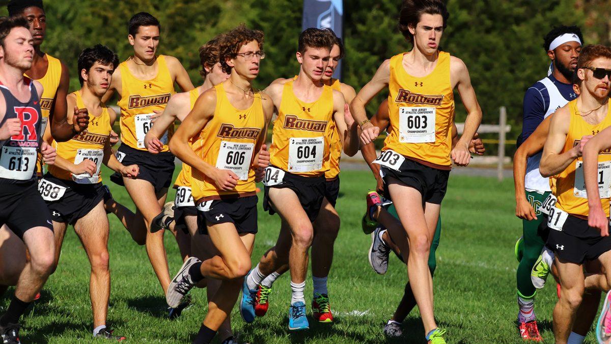 Rowan's cross country team during a meet. The team placed sixth at the Ioan Meet of Champions. - Photo / Rowan Athletics