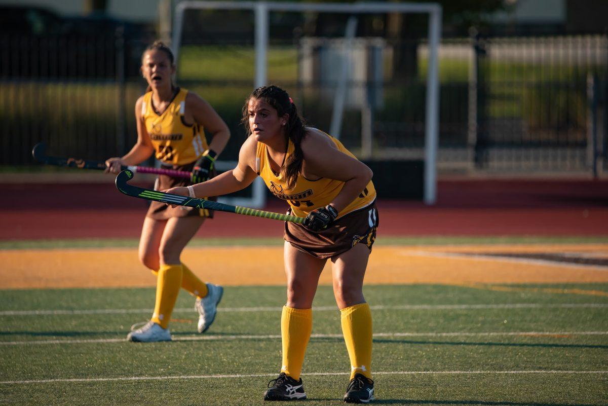 Rowan's Julia Patrone during a game earlier this season. In the game against Montclair, Patrone had 2 goals and 1 assist. Saturday, Sept. 11, 2021. - Multimedia Editor / Nick Feldman